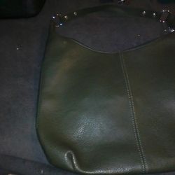 Beautiful evergreen leather purse