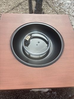 Outdoor Patio Propane Fire Pit with Fire Glass 28 inches Squared