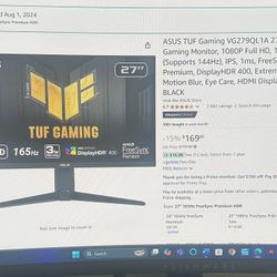 ASUS TUF GAMING MONITOR - 27” 