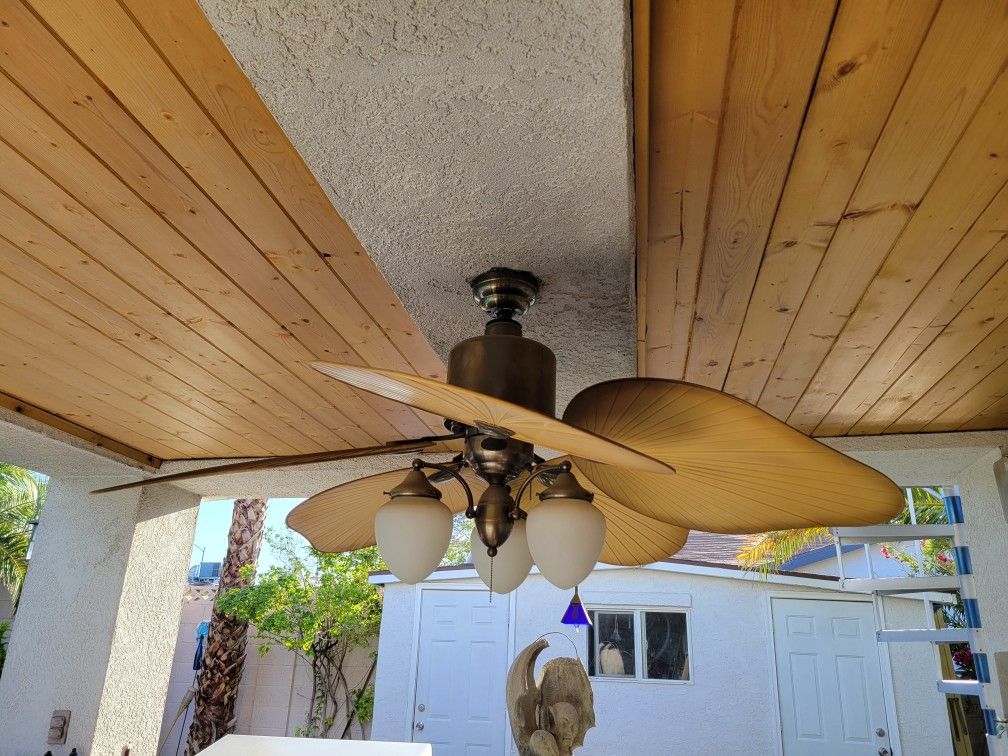 Harbor Breeze Palm Leaf Outdoor Ceiling Fan