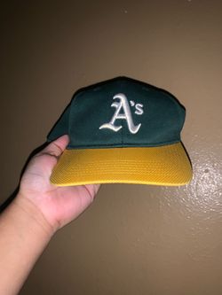 Oakland A’s Athletics Green Yellow And White Hat Baseball MLB
