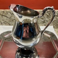  E. B. Rogers Silver Company Pleated Footed Pitcher 