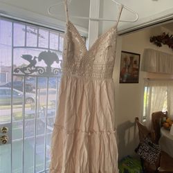 Ladies Beige  Summer Dress