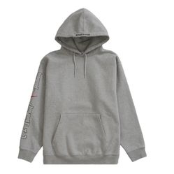 Large Supreme Nike Hooded Sweatshirt Grey SS24