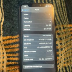 IPHONE X *only back cracked*