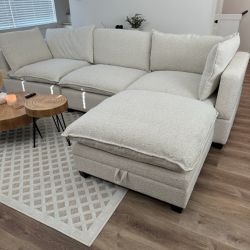 4PC Modular Cloud Couch Sectional – Brand New & Available for Delivery