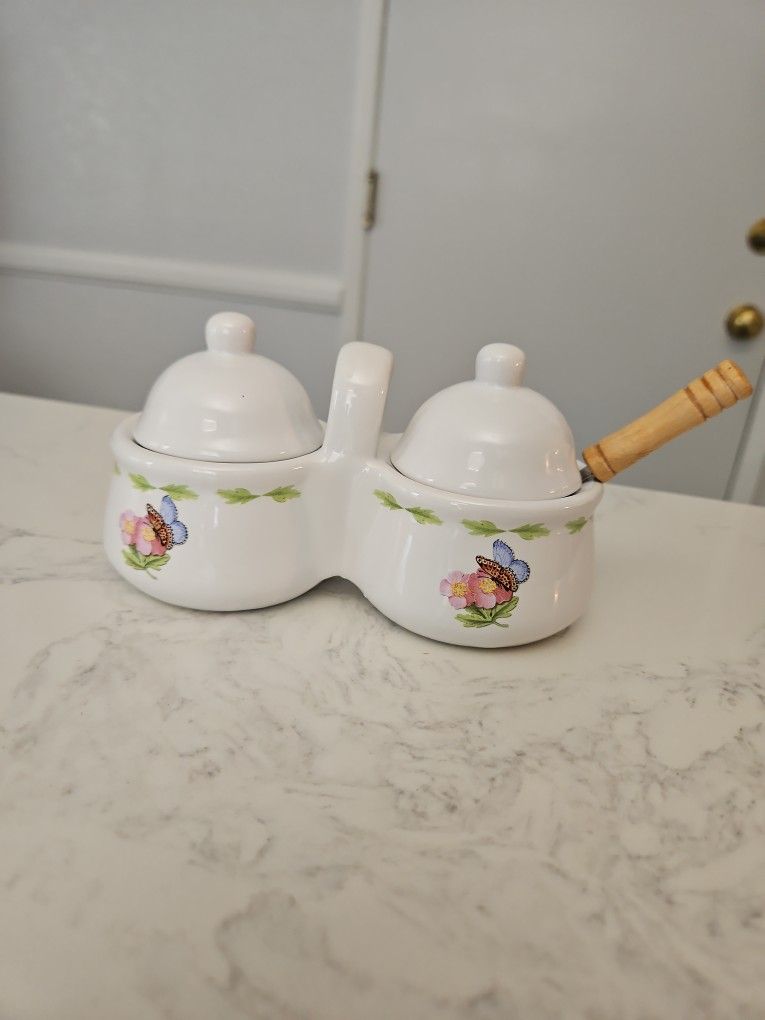 Vintage Hallmark Porcelain Condiment Set