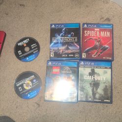 Ps4 games call of duty black ops, spiderman, battlefront 2 etc..