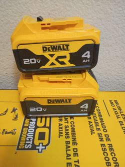 2 brand new DeWalt 20V bateries ($113.14 price for both