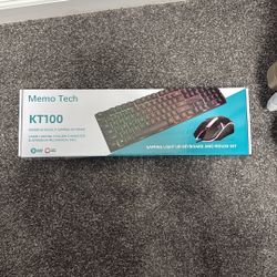 Memotech Light Up Gaming Keyboard And Mice 