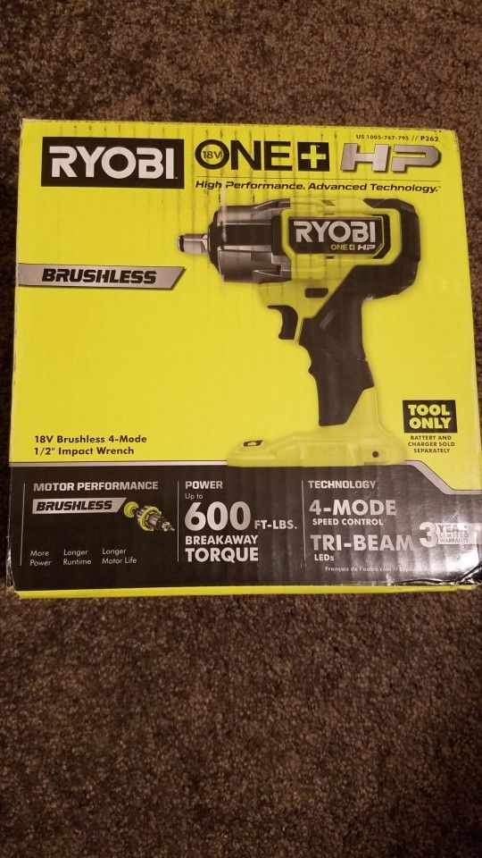 Ryobi 18v HP Impact Wrench 