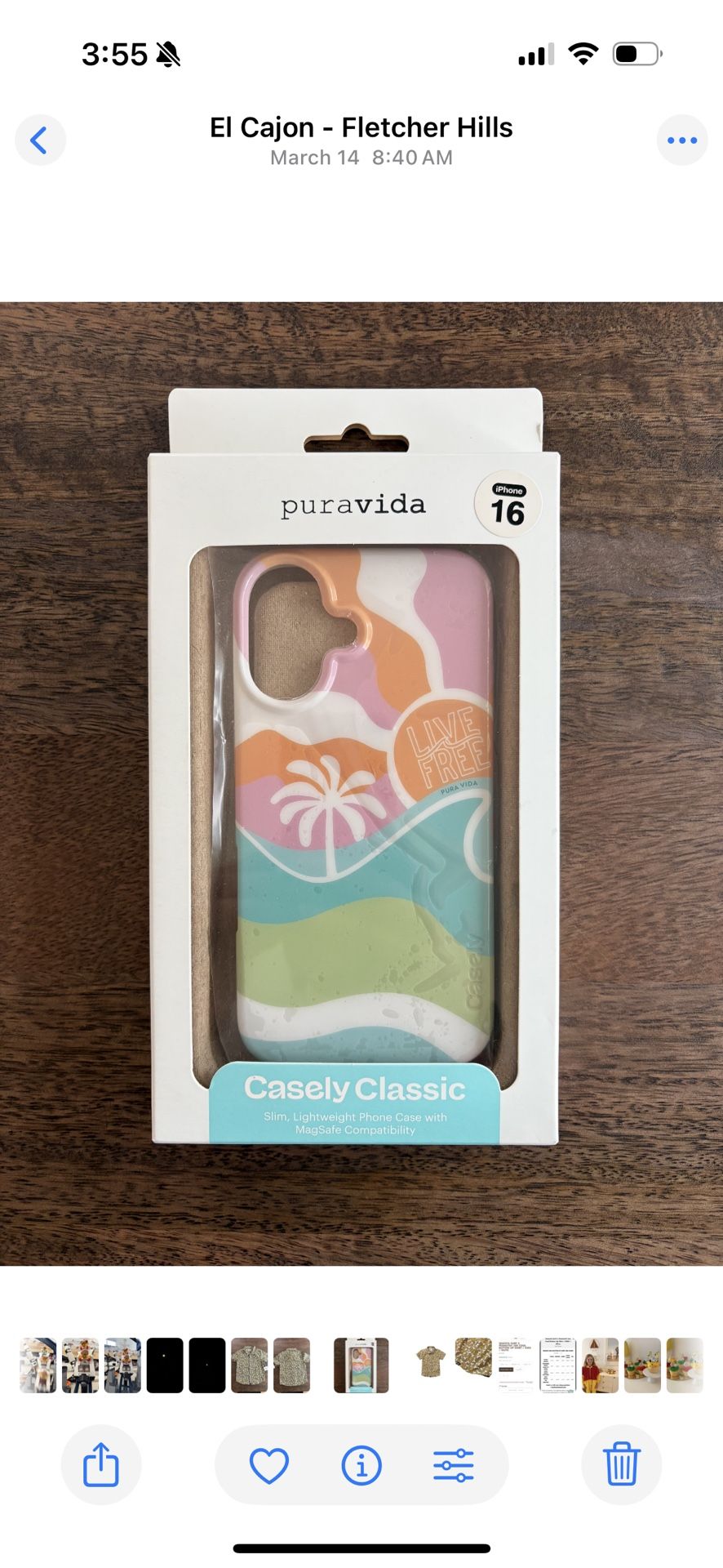 Casely x Pura Vida iPhone 16 Case