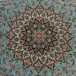 Authentic silk Persian tablecloth from Iran