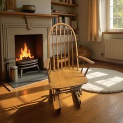 Solid wood nursery / rocking / slider chair.