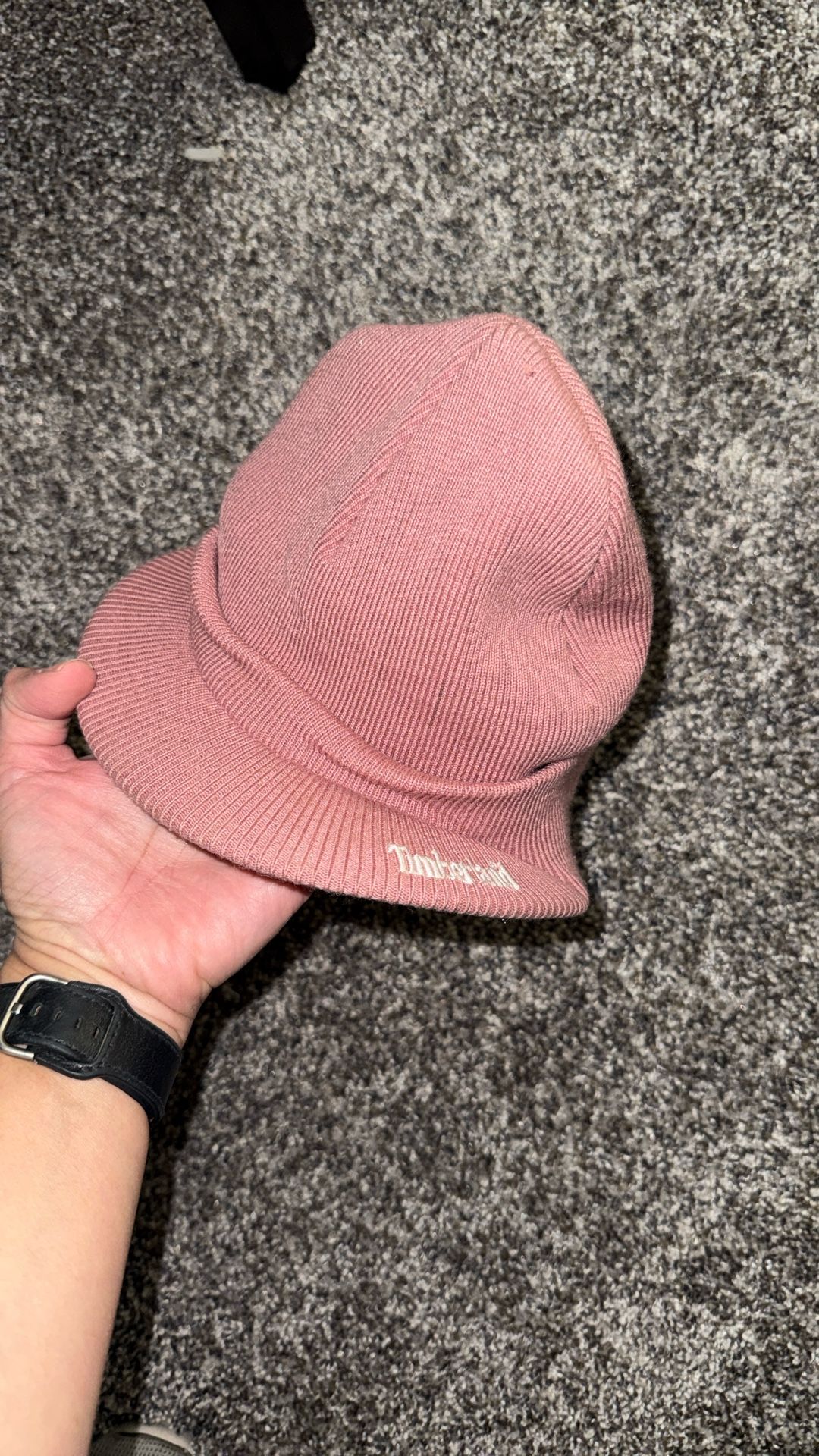 Pink Timberland Beanie