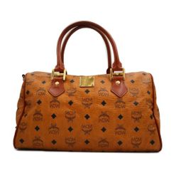 MCM Leather Mini Viscetos Boston Bag