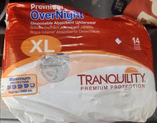 Tranquility Premium OverNight Disposable Underwear XL 14ct