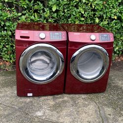SAMSUNG WASHER AND DRYER SET. 