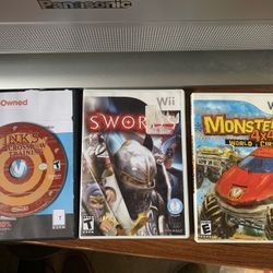 (3) Nintendo Wii Games 