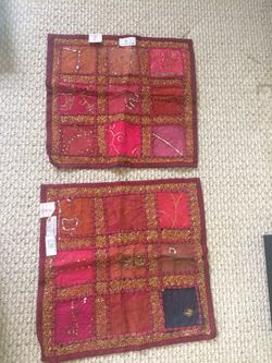 2 fancy pillow cases