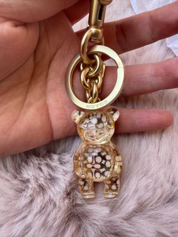 Coach bear bag charm