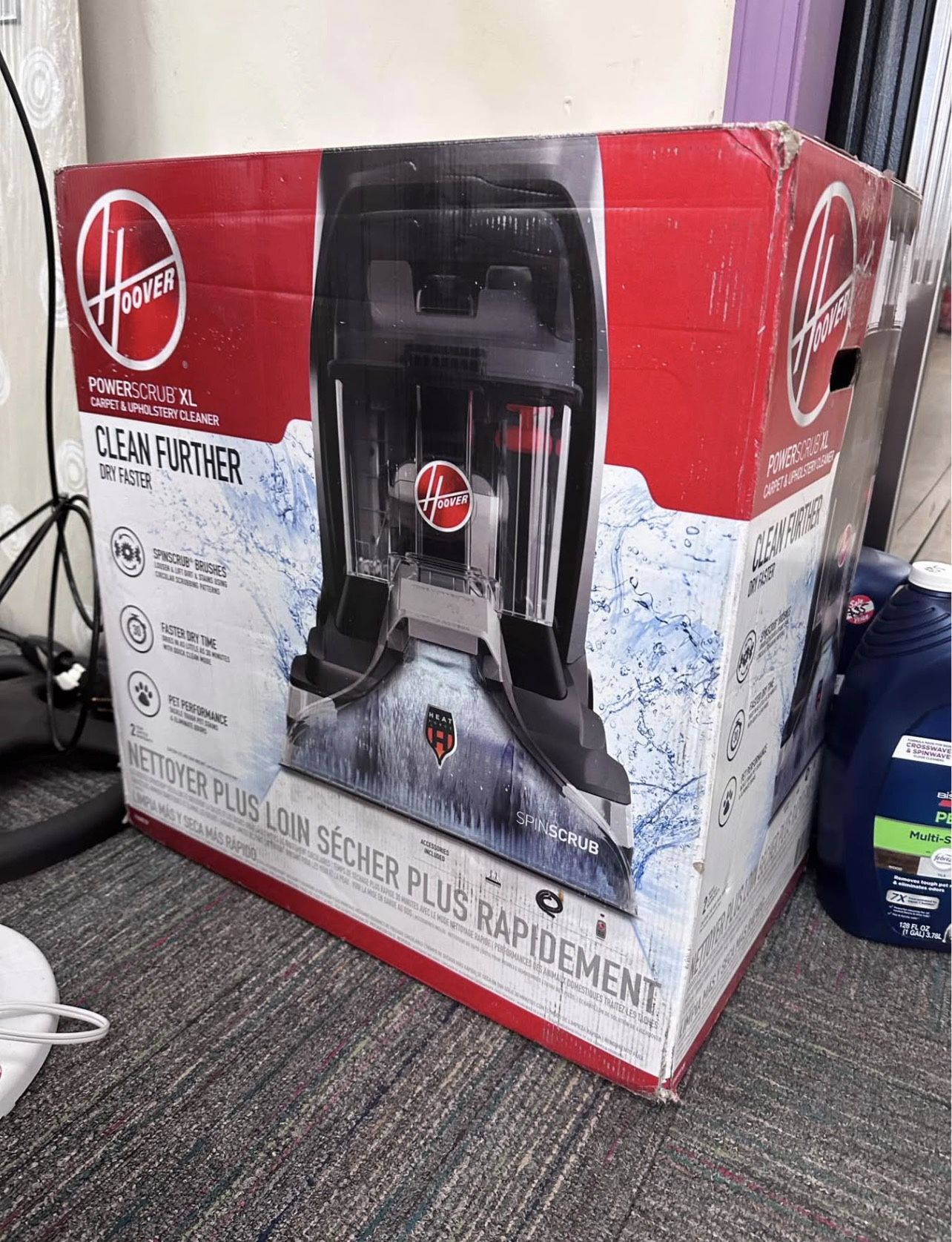 NEW! Hoover PowerScrub XL Carpet Cleaner – Fast Dry + Upholstery Tool – Brand New! 🚀