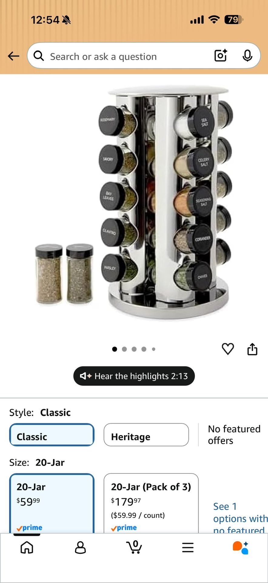 Spice Rack And Spice Bottles