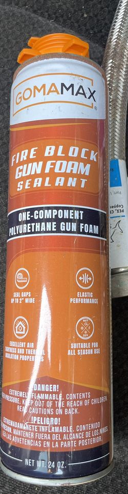 Fire block spray foam