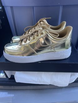 Gold Metallic Air Force 1