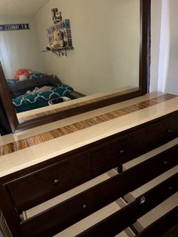 Dresser with nightstand