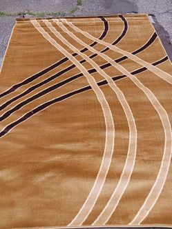 Gold,Brown and Tan Area Rug