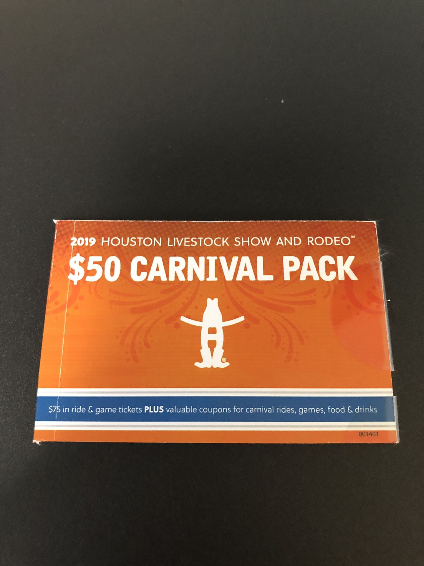 Half priced carnival packs-Houston Rodeo