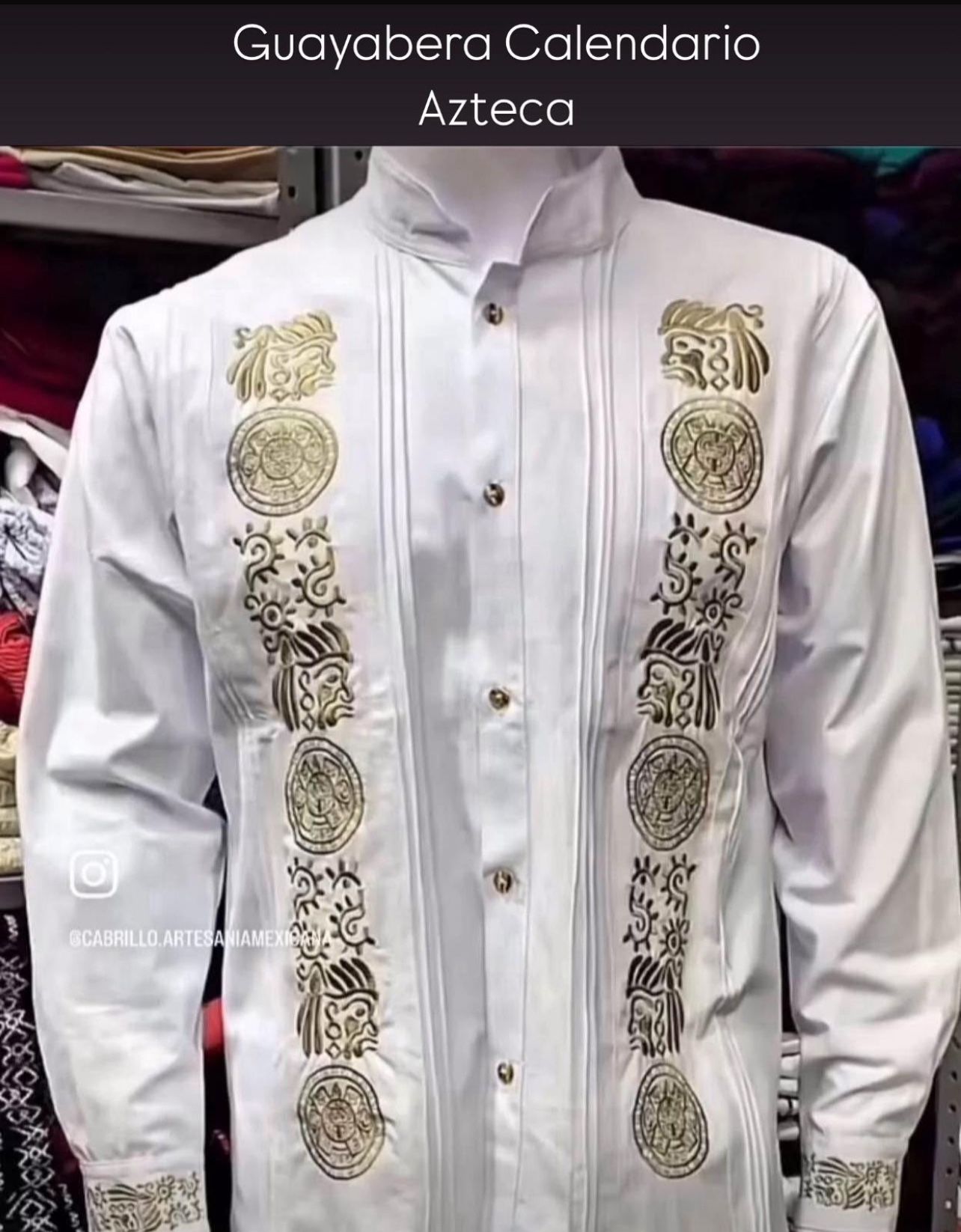 Guayaberas Calendario Azteca