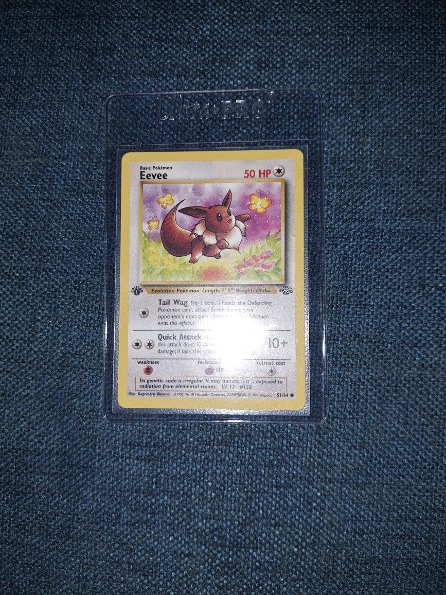 dragon ball z first edition cards Eevee #55 Team Rocket 2000 1st Edition