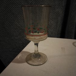 Set Of 8 Vintage Arby's 1987 Christmas Collection Holly & Berries Glasses