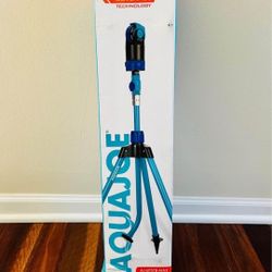 Aqua Joe AJ-6PSTB Indestructible Turbo Drive 360 Degree Telescoping Sprinkler & Mister, Blue