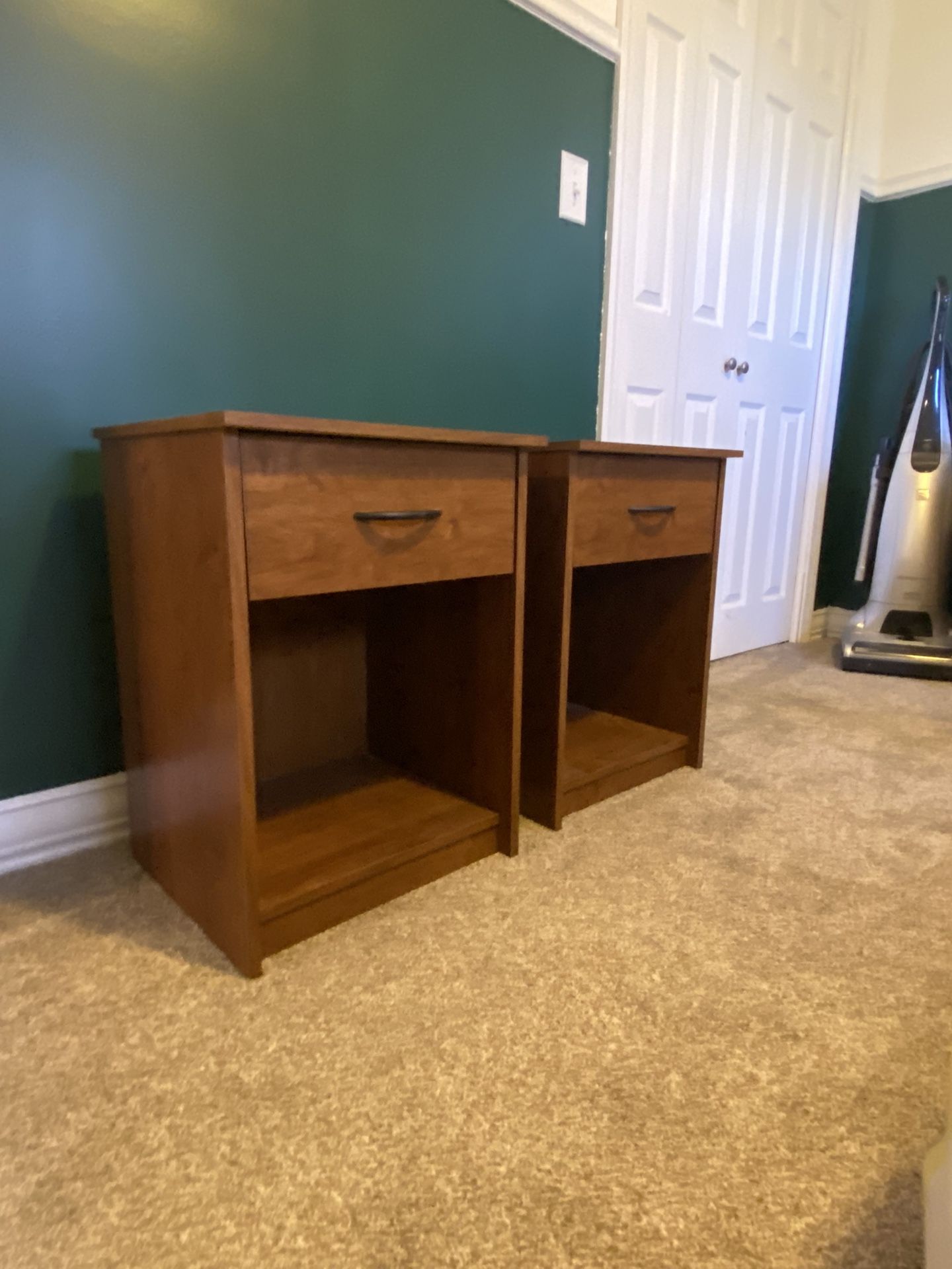 Vintage Wood Nightstands