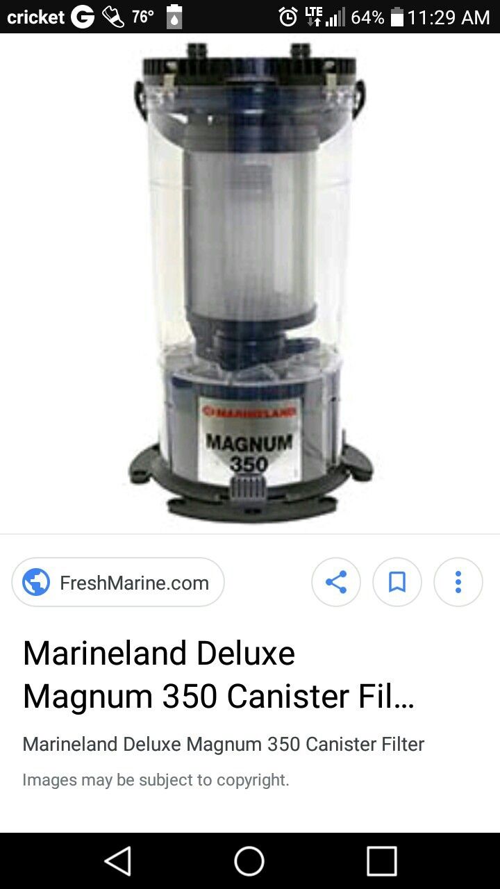 Magnum 350 best sale canister filter