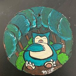 Pokémon  Snorlax Handpainted ornament