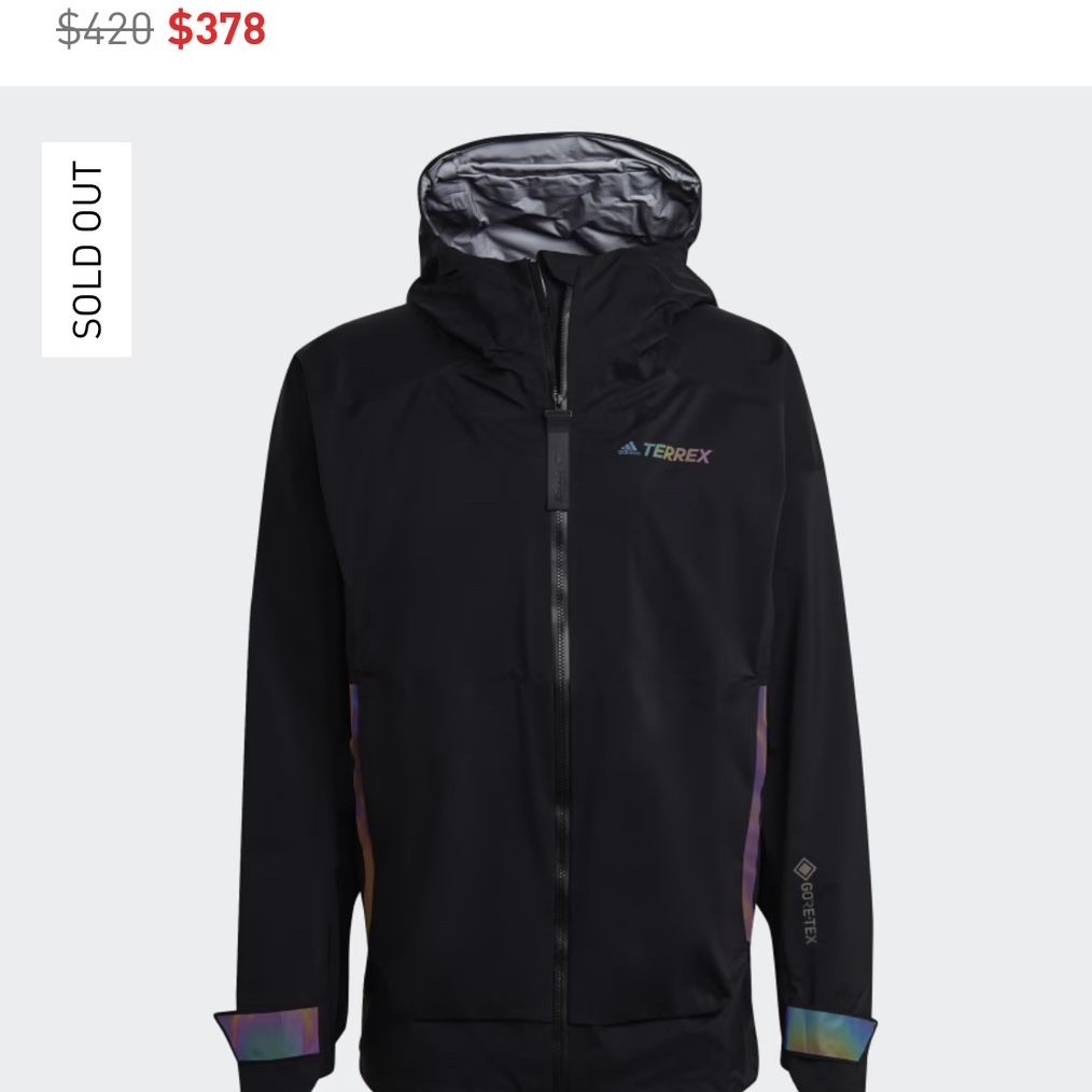 Adidas Terrex Myshelter Gore-Tex GTX Rain Coat Jacket Men's