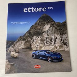 Bugatti Ettore Magazine #19 Featuring Blue Bugatti Chiron Rare & Exclusive