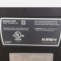 Kirby Vacuum Model G10D