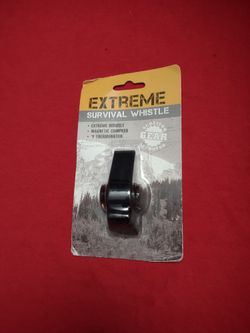 Emergency Survival Whistle w/ Compass And Thermometer