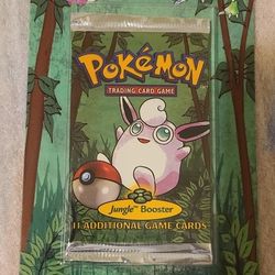 Pokemon Jungle Blister Pack With Original Sears Price Tag 