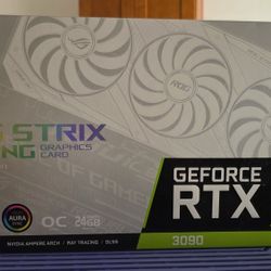 ASUS NVIDIA ROG Strix White GeForce RTX 3090 OC 24GB GDDR6X Graphics Card