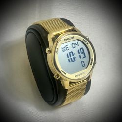 Timeure Digital Pedometer Watch (Gold) - Like New with Box