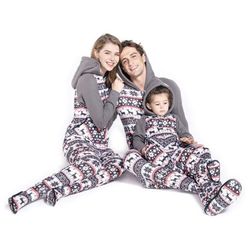 Christmas Family Pajamas Onesie Nordic Snowflake Reindeer