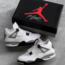 Jordan 4 Cement White
