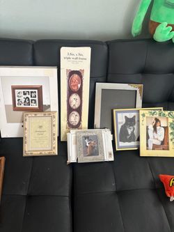Assorted photo frames