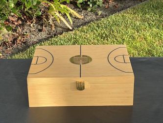 Rare! Panini Eminence NBA Basketball Cards EMPTY Storage Box Wooden Case